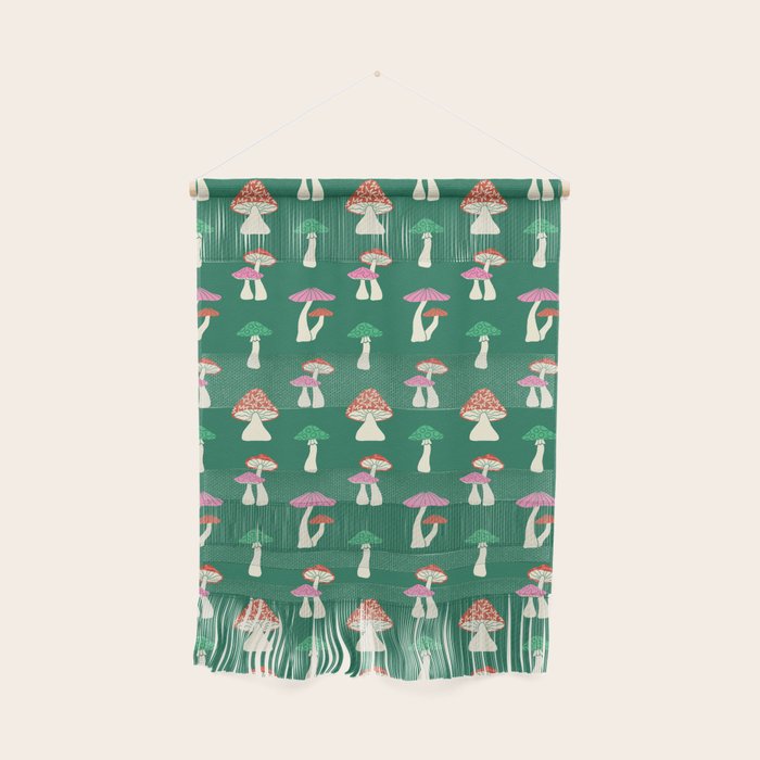 Festive Mushroom Pattern Wall Hanging Gallery Image 1