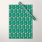 Festive Mushroom Pattern Wrapping Paper Gallery Image 1
