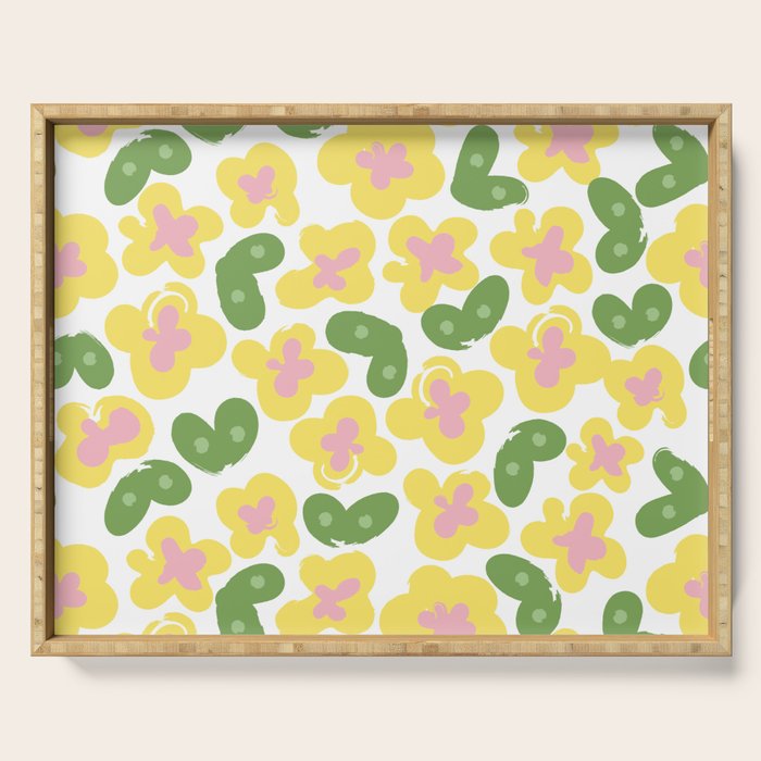 Yellow Meadow Serving Tray Gallery Image 1