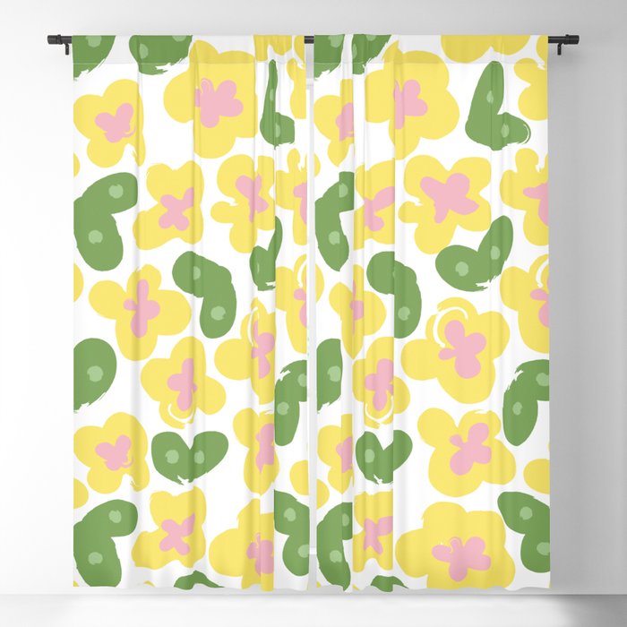 Yellow Meadow Window Curtain Gallery Image 1