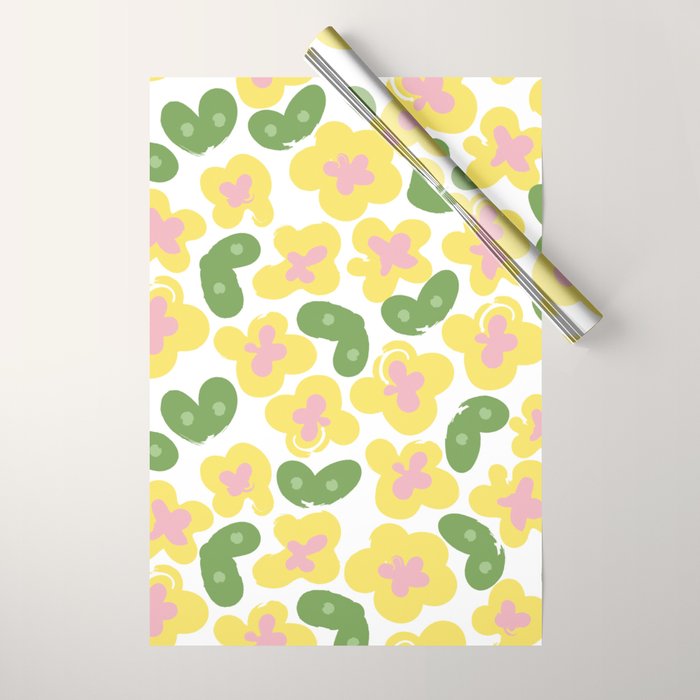 Yellow Meadow Wrapping Paper Gallery Image 1