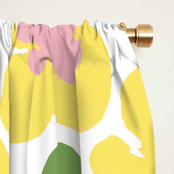 Yellow Meadow Window Curtain Gallery Image 2