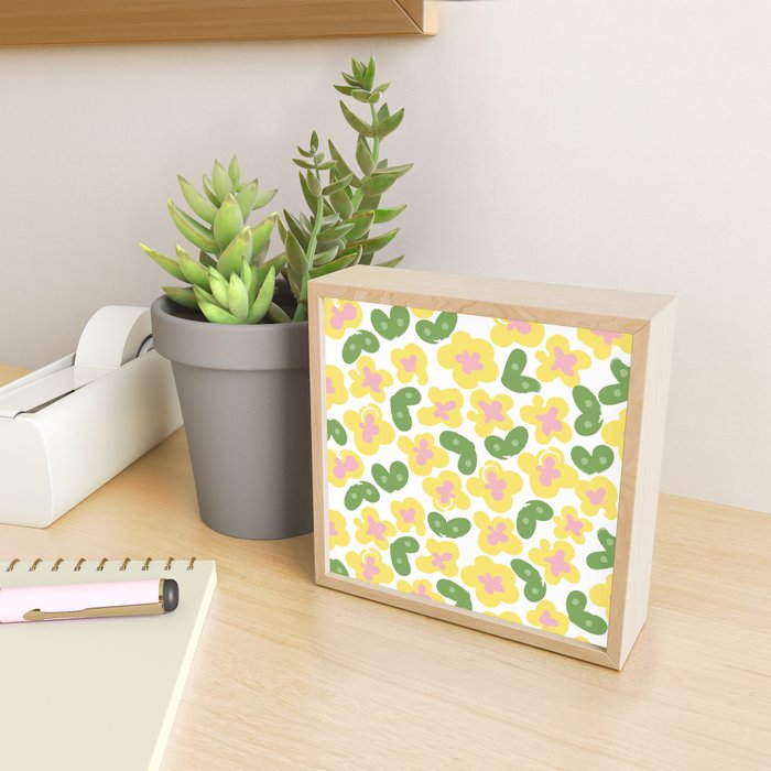 Yellow Meadow Mini Art Print Gallery Image 2