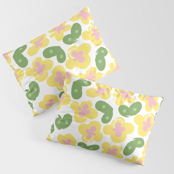 Yellow Meadow Pillow Sham Gallery Image 1