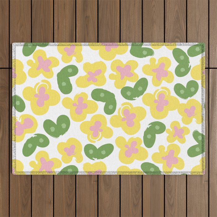 Yellow Meadow Outdoor Rug Gallery Image 1