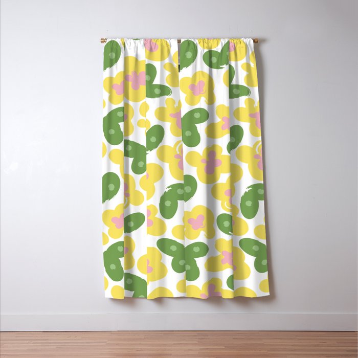Yellow Meadow Window Curtain Gallery Image 3