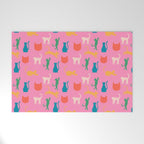 Rainbow Cats in Pencil  Welcome Mat Gallery Image 1