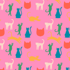 Rainbow Cats in Pencil  Coffee Mug Gallery Image 2