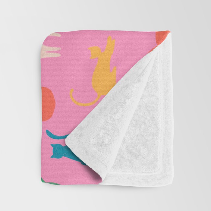 Rainbow Cats in Pencil  Throw Blanket Gallery Image 3