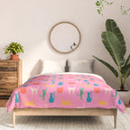Rainbow Cats in Pencil  Comforter Gallery Image 3