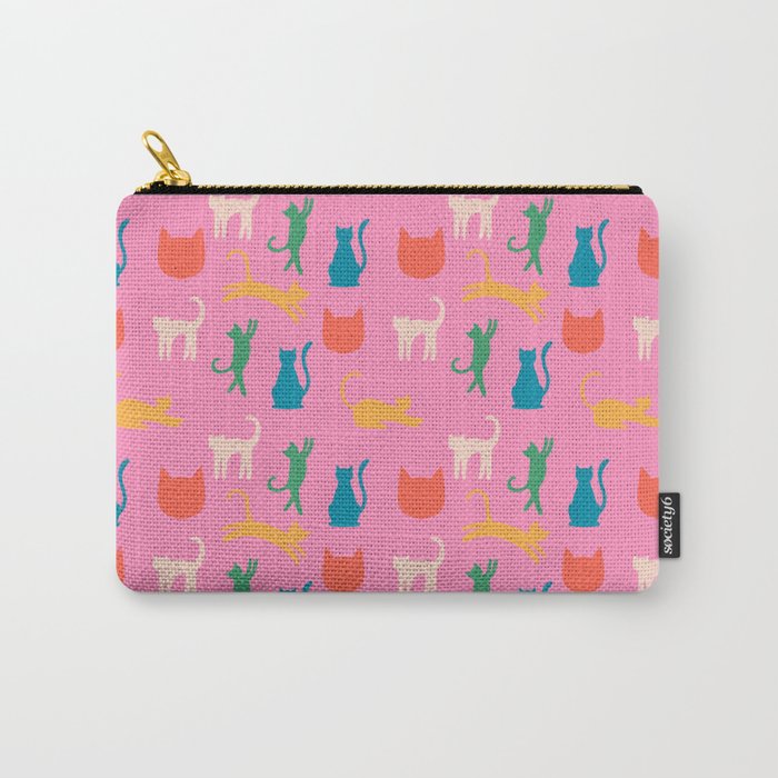 Rainbow Cats in Pencil  Carry All Pouch Gallery Image 1