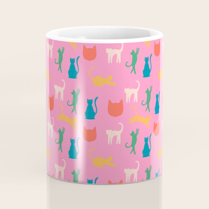 Rainbow Cats in Pencil  Coffee Mug Gallery Image 4
