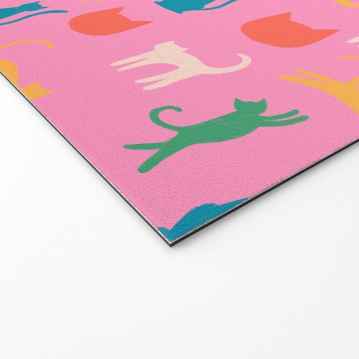 Rainbow Cats in Pencil  Welcome Mat Gallery Image 2
