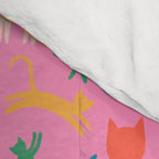 Rainbow Cats in Pencil  Comforter Gallery Image 4