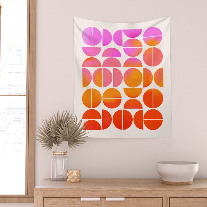 Playful, Vivid Abstract Wall Tapestry Gallery Image 2