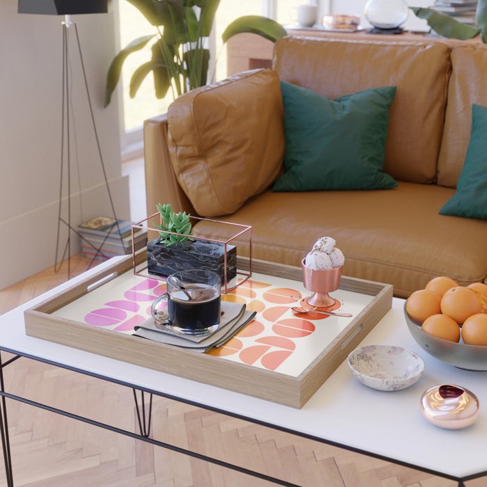 Playful, Vivid Abstract Serving Tray Gallery Image 2