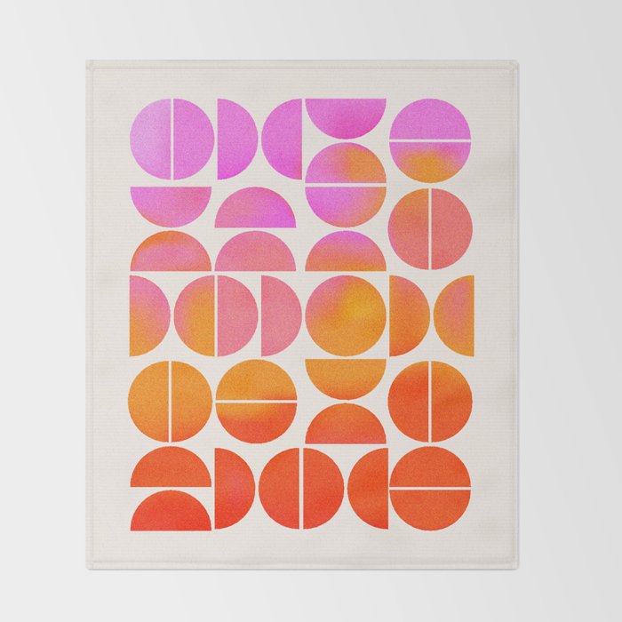 Playful, Vivid Abstract Throw Blanket Gallery Image 2