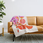 Playful, Vivid Abstract Throw Blanket Gallery Image 1