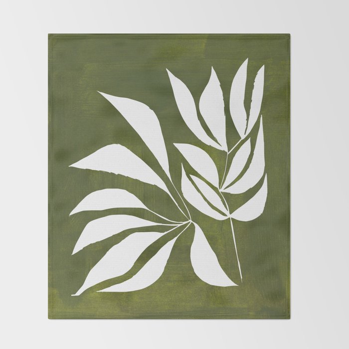 Olive Branches Throw Blanket Gallery Image 2