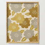 Warm Neutral Floral Pattern Serving Tray Gallery Image 1