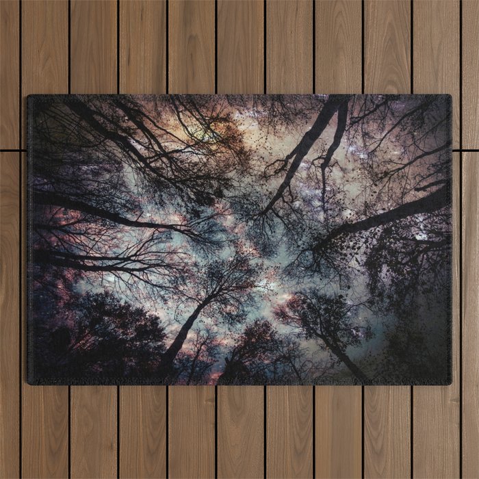 Starry Sky in the Forest Outdoor Rug Gallery Image 1