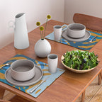 monstera mix plant minimal Placemat Gallery Image 2