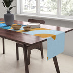 monstera mix plant minimal Table Runner Gallery Image 2