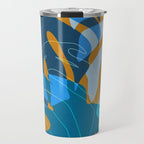 monstera mix plant minimal Travel Mug Gallery Image 1
