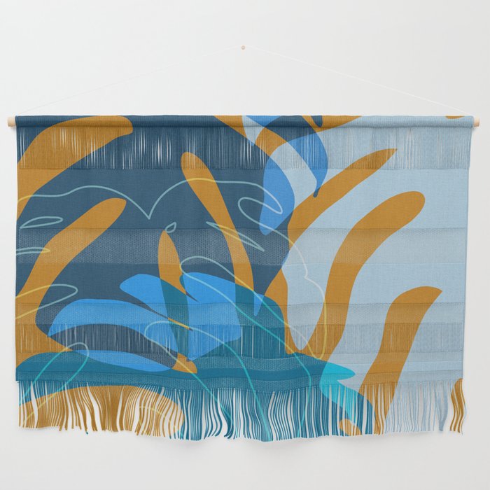 monstera mix plant minimal Wall Hanging Gallery Image 1