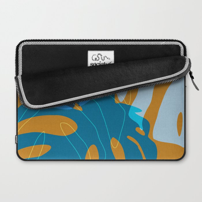monstera mix plant minimal Laptop Sleeve Gallery Image 2