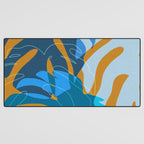 monstera mix plant minimal Desk Mat Gallery Image 3