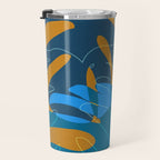 monstera mix plant minimal Travel Mug Gallery Image 3