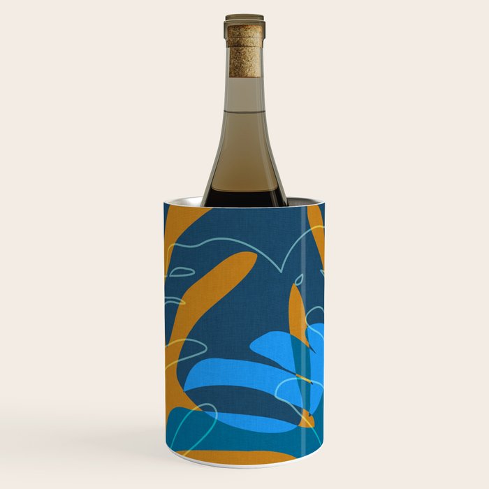 monstera mix plant minimal Wine Chiller Gallery Image 2