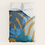 monstera mix plant minimal Comforter Gallery Image 6