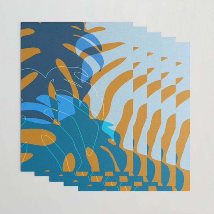 monstera mix plant minimal Wrapping Paper Gallery Image 3