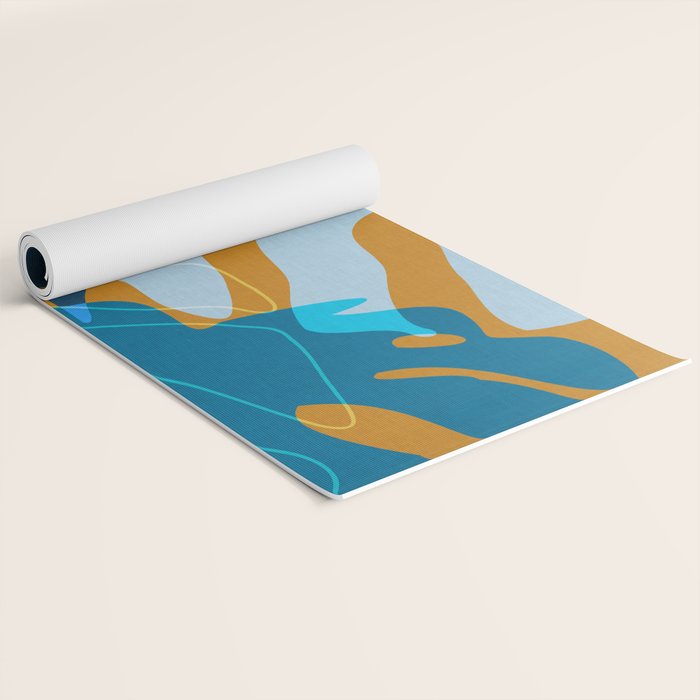 monstera mix plant minimal Yoga Mat Gallery Image 2