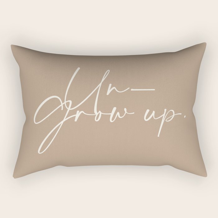 Un-Grow Up Rectangular Pillow Gallery Image 2
