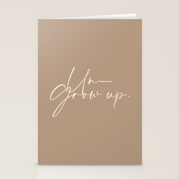 Un-Grow Up Stationery Card Gallery Image 2