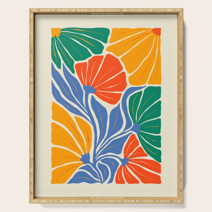 Starlight Summer: Matisse Foliage | Flower Market 002 Serving Tray Gallery Image 1