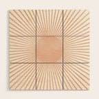 Geometry Sunshine Wood Wall Art Gallery Image 1