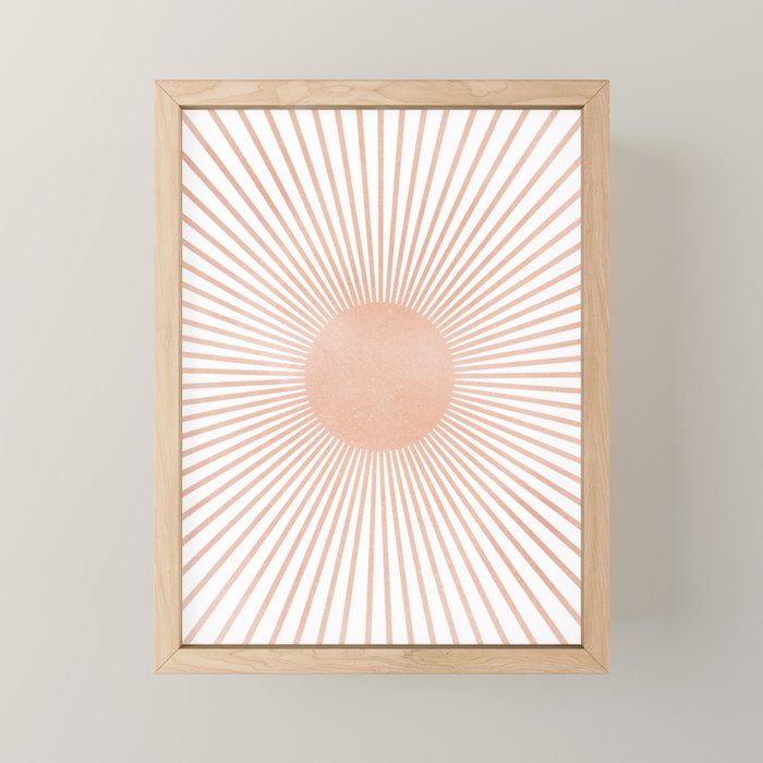 Geometry Sunshine Mini Art Print Gallery Image 1