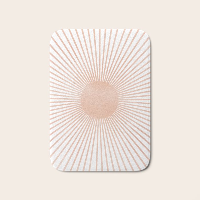 Geometry Sunshine Bath Mat Gallery Image 1