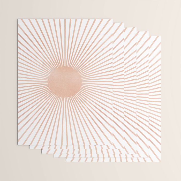 Geometry Sunshine Wrapping Paper Gallery Image 3
