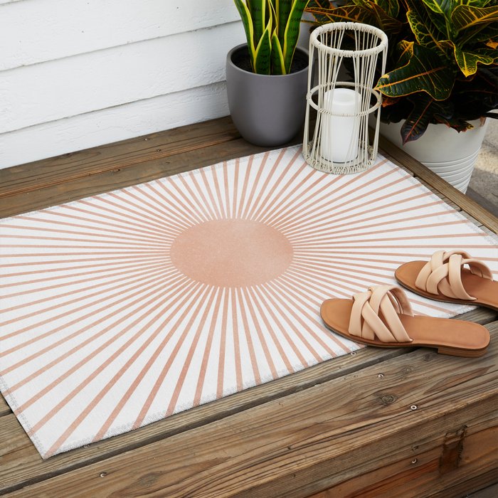 Geometry Sunshine Outdoor Rug Gallery Image 2