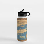 Long Island map.-Vintage Pictorial Map Water Bottle Gallery Image 1