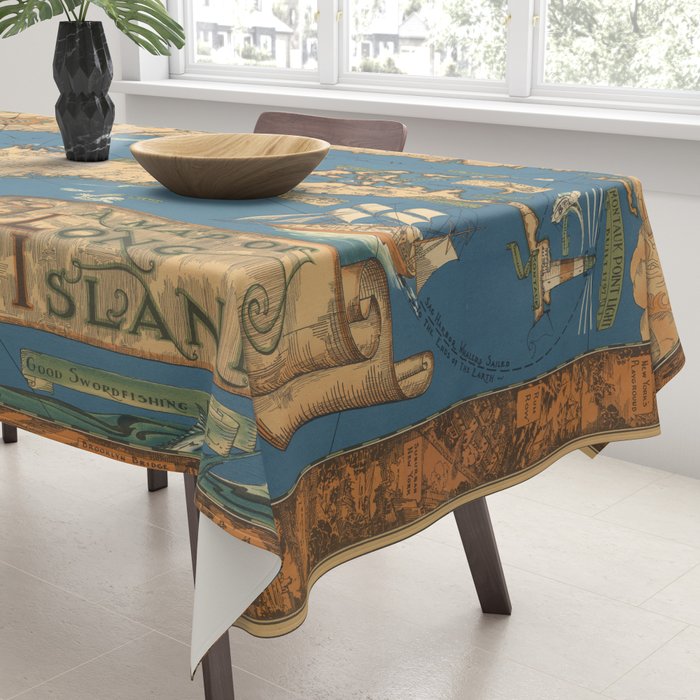 Long Island map.-Vintage Pictorial Map Tablecloth Gallery Image 3