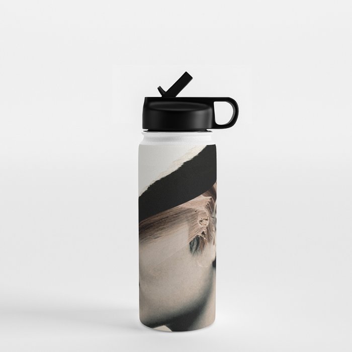 woman / collage portrait Water Bottle Gallery Image 1