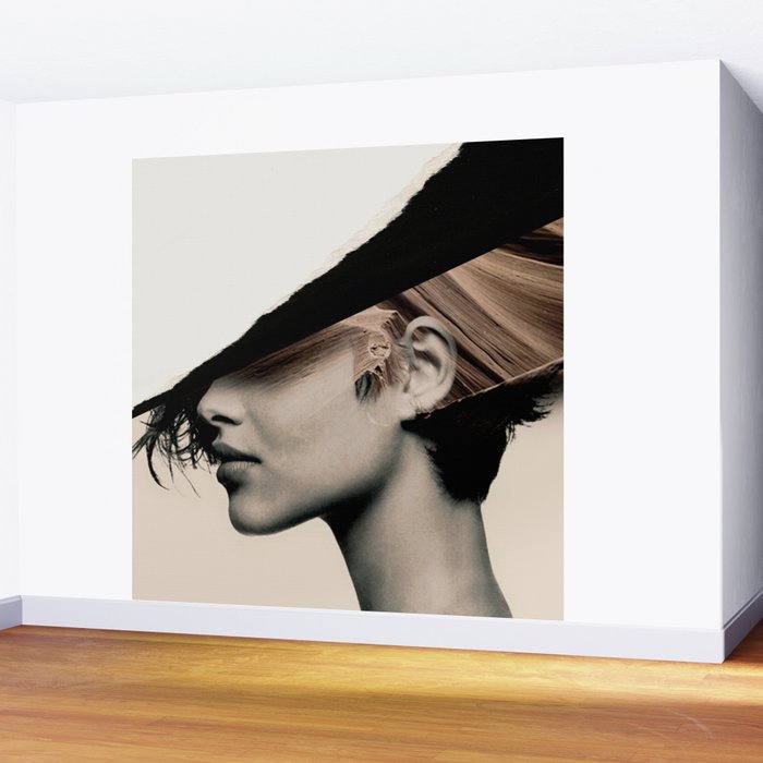 woman / collage portrait Wall Mural Gallery Image 2