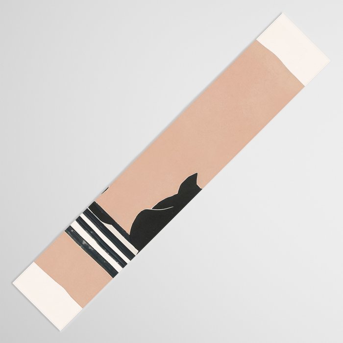 Sitting Cats Abstract Table Runner Gallery Image 3