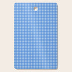 Gingham Check Pattern in Double Light Blue Cutting Board Gallery Image 1